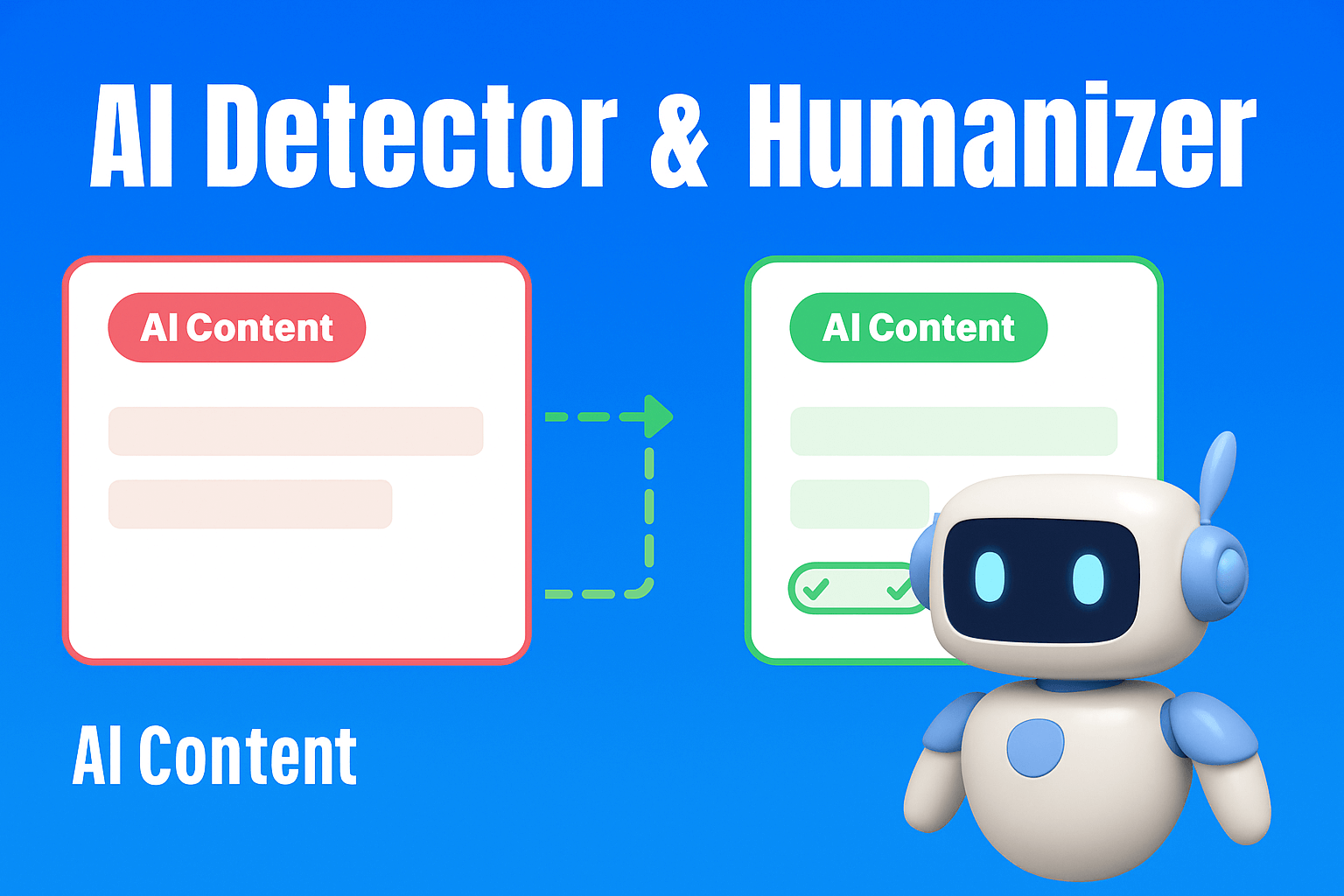 AI to human text with AI Detector and Humanizer